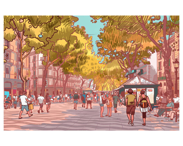 Las Ramblas. Barcelona
