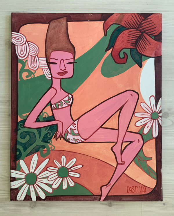 Chica tomando el Sol II