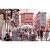 Plaza con gente. Teruel