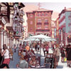 Plaza con gente. Teruel