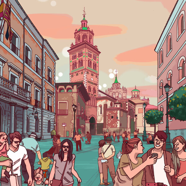 Plaza de la Catedral. Teruel