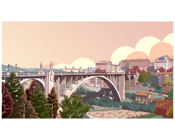 Vista del Viaducto. Teruel